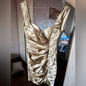 Dolce e Gabbana gold dress